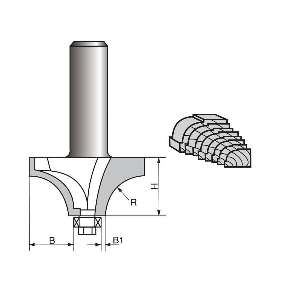 Round Over Bead Edging Router bit-0603A Hot on Sale