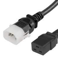 World Cord P-Lock C14 to C19 15A 250V 14/3 SJT Power Cord – Black Online