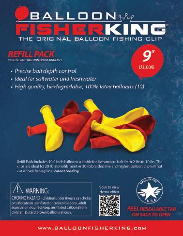 Balloon Fisher King Latex Balloon Refill Pack Sale
