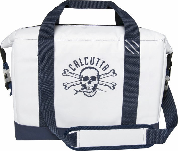 Calcutta CSSCW-24P Pack Series Soft Sided Cooler, 24-Can, Carry Strap and Handle, White Supply