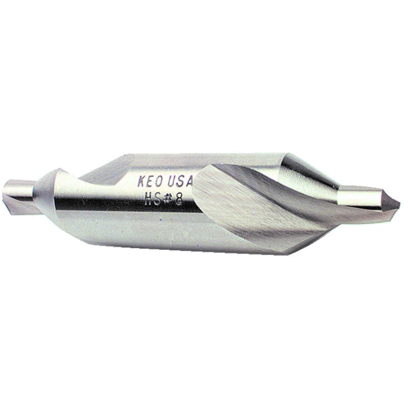 Keo AV4210032TIN #0 x 1-1/4" OAL 60 Degree HSS Plain Combined Drill and Countersink TiN Online Hot Sale