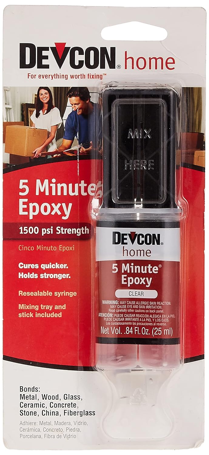 Devcon 20845 High Strength 5 Minute Epoxy Dual Syringe 0.84oz Hot on Sale