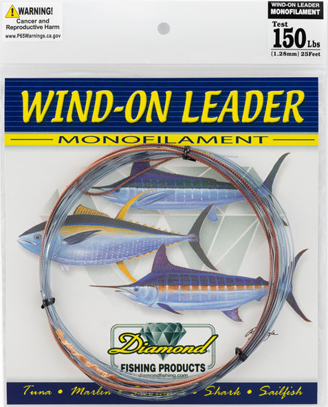 Diamond Monofilament Wind On Leader – Smoke Blue on Sale