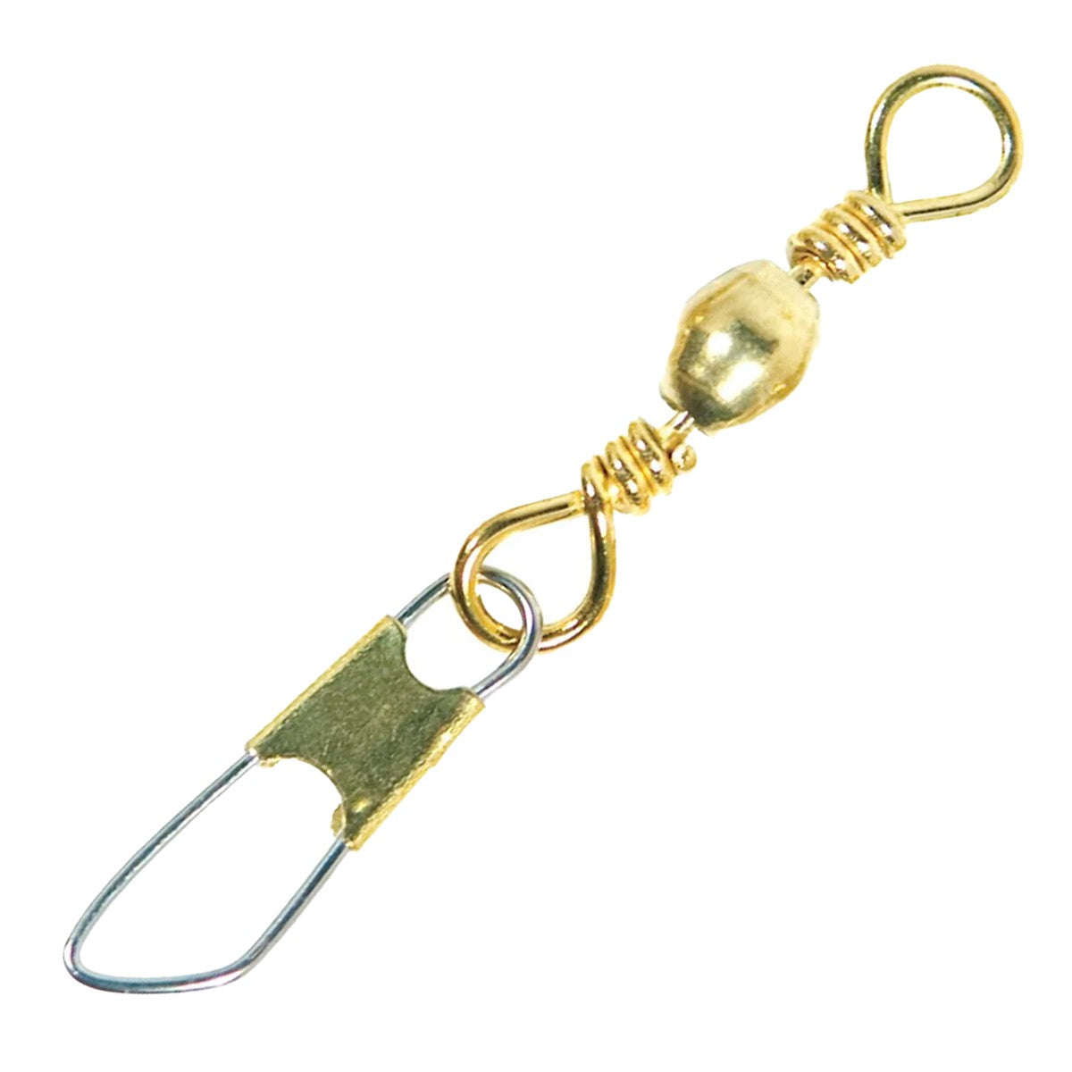 Eagle Claw Barrel Swivel w/ Safety Snap Brass Hot on Sale