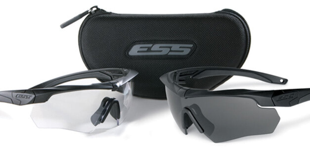 ESS Crossbow Black Frame 2X Kit  with Two prs. of Sunglasses Supply