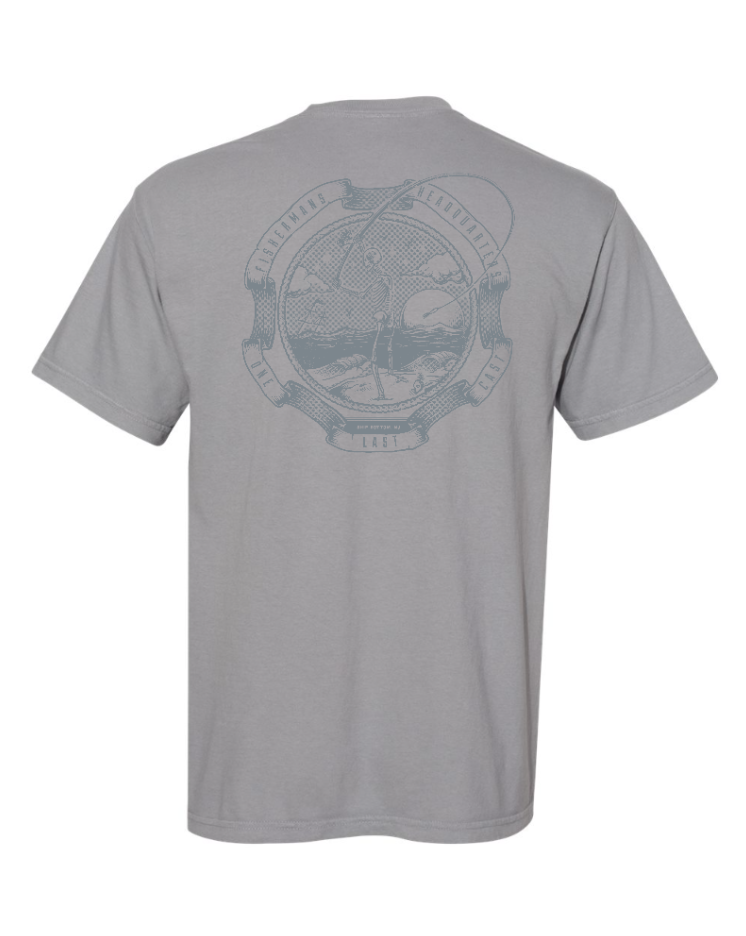 Fish Heads One Last Cast Comfort Colors Short Sleeve Shirt Online Hot Sale