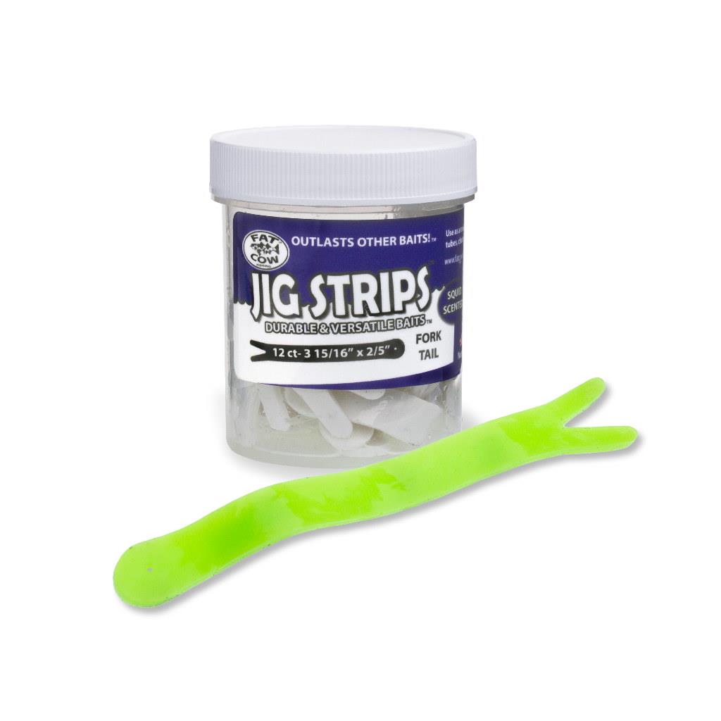 Fat Cow Jig Strips Fork Tail – 3-15/16″ x 2/5″ Online Sale