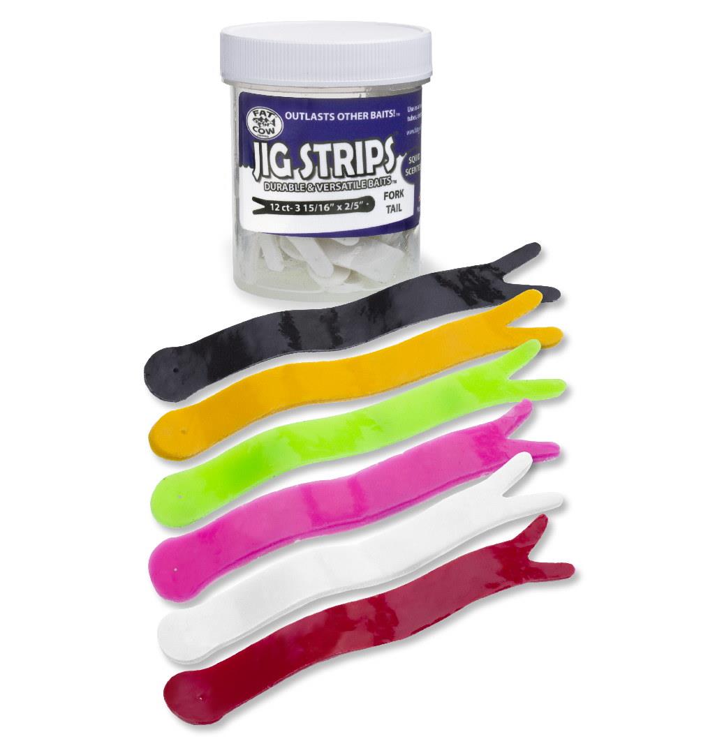 Fat Cow Jig Strips Fork Tail – 3-15/16″ x 2/5″ Online Sale