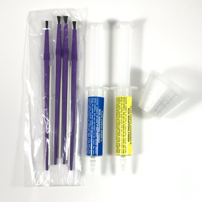 Flex Coat Rod Wrapping Finish Loaded Syringe Kit – Lite Build 24cc Online now