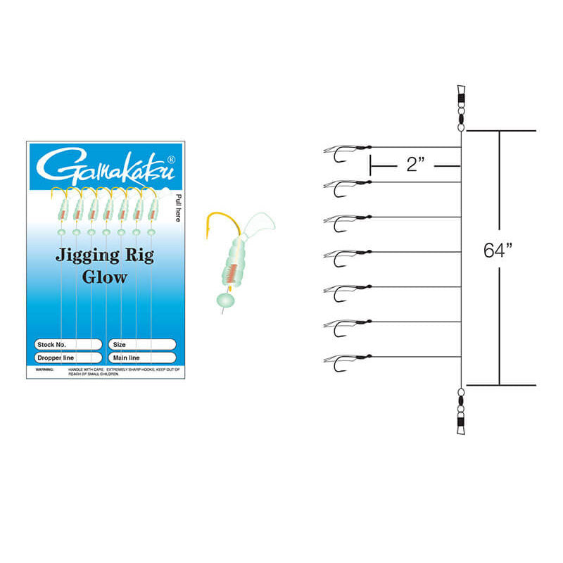 Gamakatsu Bait Rig with Glow Grubs Online Hot Sale