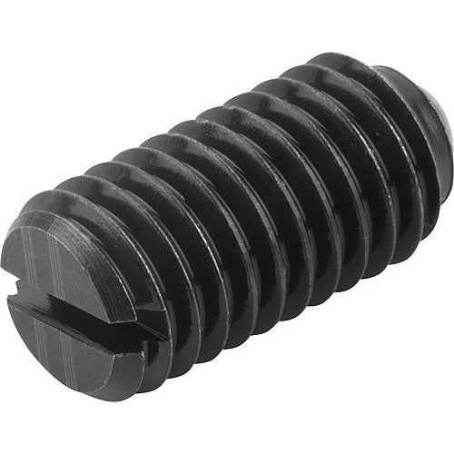 KIPP K0309.2AJ SPRING PLUNGER INTENSIFIED SPRING FORCE D=1/4-28 L=14, STEEL, COMP:BALL STEEL Discount