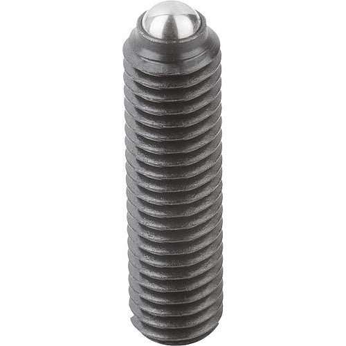 KIPP K0309.404 SPRING PLUNGER SPRING FORCE, LONG VERSION D=M04 L=16, STEEL, COMP:BALL STEEL Hot on Sale