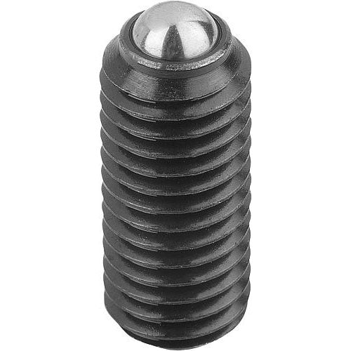 KIPP K0315.A4 SPRING PLUNGER STANDARD SPRING FORCE D=3/8-16 L=23, STEEL, COMP:BALL STEEL Online