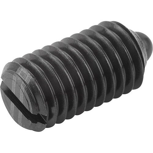 KIPP K0313.216 SPRING PLUNGER INTENSIFIED SPRING FORCE D=M16, L=24, STEEL, COMP:PIN STEEL, PU=10 on Sale