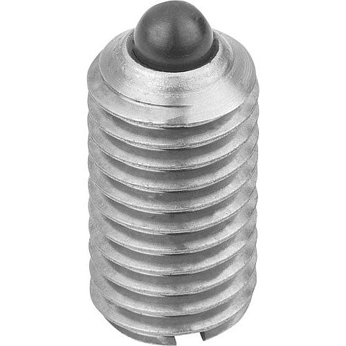 KIPP K0314.10 SPRING PLUNGER STANDARD SPRING FORCE D=M10 L=19, STAINLESS STEEL, COMP:PIN STAINLESS STEEL Online