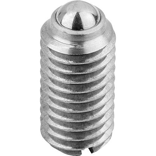 KIPP K0310.A5 SPRING PLUNGER STANDARD SPRING FORCE D=1/2-13 L=22, STAINLESS STEEL, COMP:BALL STAINLESS STEEL, PU=10 on Sale