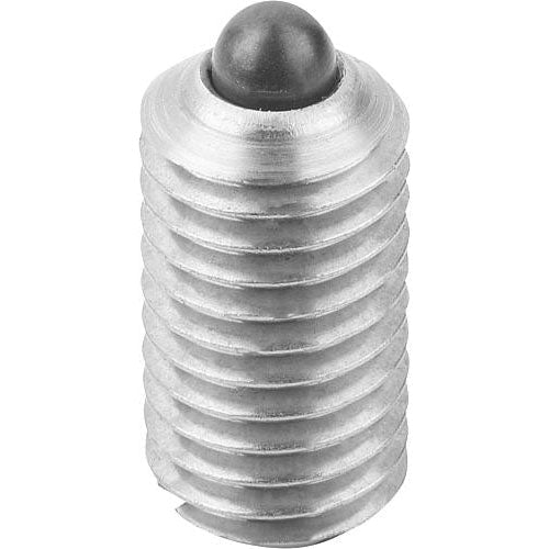 KIPP K0314.1A5 SPRING PLUNGER LIGHT SPRING FORCE D=1/2-13 L=22, STAINLESS STEEL, COMP:PIN STAINLESS STEEL, PU=5 Supply