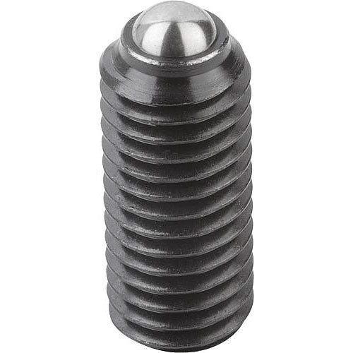 KIPP K0315.2A2 SPRING PLUNGER INTENSIFIED SPRING FORCE D=1/4-20 L=15, STEEL, COMP:BALL STEEL Online now