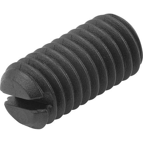 KIPP K0312.10 SPRING PLUNGER SPRING FORCE D=M10 L=19, PLASTIC, COMP:BALL STAINLESS STEEL, PU=25 Online now