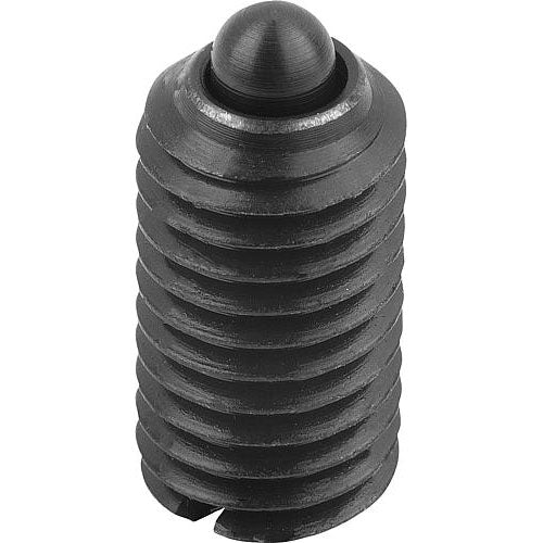 KIPP K0313.12 SPRING PLUNGER STANDARD SPRING FORCE D=M12, L=22, STEEL, COMP:PIN STEEL Hot on Sale