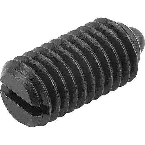 KIPP K0313.12 SPRING PLUNGER STANDARD SPRING FORCE D=M12, L=22, STEEL, COMP:PIN STEEL Hot on Sale