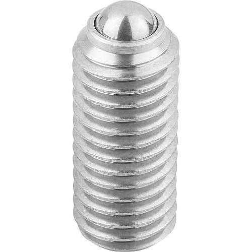 KIPP K0314.A2 SPRING PLUNGER STANDARD SPRING FORCE D=1/4-20 L=14, STAINLESS STEEL, COMP:PIN STAINLESS STEEL Hot on Sale