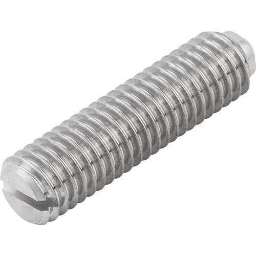 KIPP K0310.408 SPRING PLUNGER SPRING FORCE, LONG VERSION D=M08 L=30, STAINLESS STEEL, COMP:BALL STAINLESS STEEL, PU=10 Online