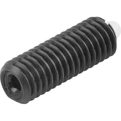 KIPP K0318.08 SPRING PLUNGER STANDARD SPRING FORCE D=M08 L=22, STEEL, COMP:PIN POM, PU=10 Online now