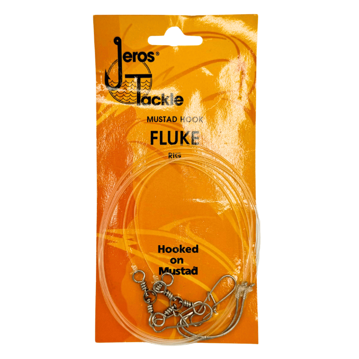 Jeros Tackle FK285-2/0 Fluke Rigs 3-Way Swivel with Duo-Lock Snap and Chrome Wide Gap Hook 2/pack Online Hot Sale