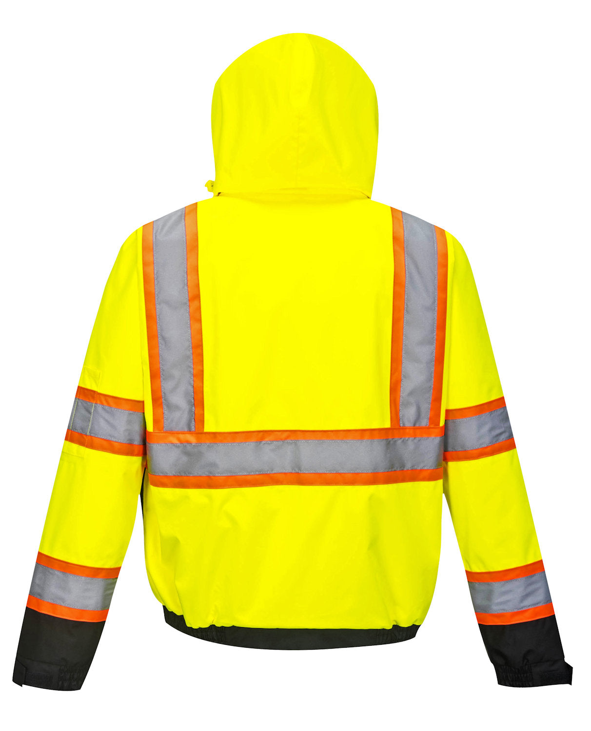 Hi-Vis Contrast Tape Bomber Jacket Yellow/Black Discount