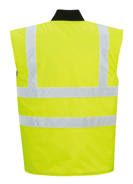 Hi-Vis Reversible Bodywarmer Vest Yellow on Sale