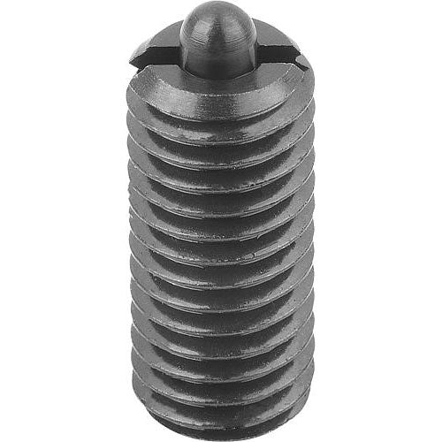 KIPP K0317.A1 SPRING PLUNGER STANDARD SPRING FORCE D=10-32 L=18, STEEL, COMP:PIN STEEL, PU=25 Online Sale
