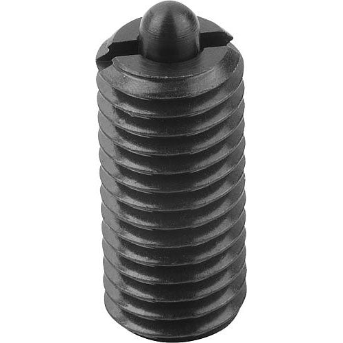 KIPP K0317.2A1 SPRING PLUNGER INTENSIFIED SPRING FORCE D=10-32 L=18, STEEL, COMP:PIN STEEL, PU=25 Online Hot Sale