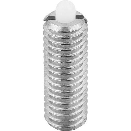 KIPP K0320.16 SPRING PLUNGER STANDARD SPRING FORCE D=M16 L=32, STAINLESS STEEL, COMP:PIN POM Online now