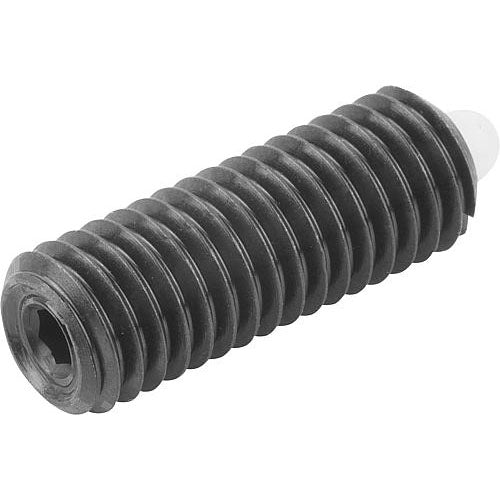 KIPP K0318.105 SPRING PLUNGER LIGHT SPRING FORCE D=M05 L=18, STEEL, COMP:PIN POM Online now
