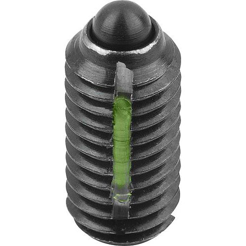 KIPP K0323.A6 SPRING PLUNGER STANDARD SPRING FORCE, WITH THREAD LOCK D=5/8-11 L=24, STEEL, COMP:PIN STEEL, PU=5 Online now