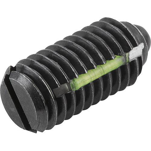KIPP K0323.A6 SPRING PLUNGER STANDARD SPRING FORCE, WITH THREAD LOCK D=5/8-11 L=24, STEEL, COMP:PIN STEEL, PU=5 Online now