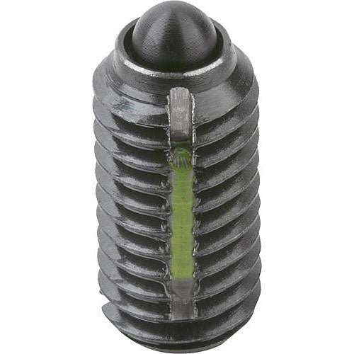 KIPP K0323.1A5 SPRING PLUNGER LIGHT SPRING FORCE, WITH THREAD LOCK D=1/2-13 L=22, STEEL, COMP:PIN STEEL, PU=5 Online now