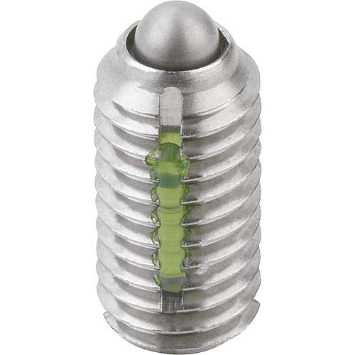 KIPP K0324.108 SPRING PLUNGER LIGHT SPRING FORCE, WITH THREAD LOCK D=M08 L=16, STAINLESS STEEL, COMP:PIN STAINLESS STEEL, PU=5 Online now