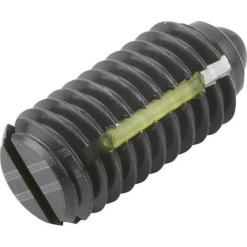 KIPP K0323.206 SPRING PLUNGER INTENSIFIED SPRING FORCE, WITH THREAD LOCK D=M06 L=14, STEEL, COMP:PIN STEEL, PU=10 Sale