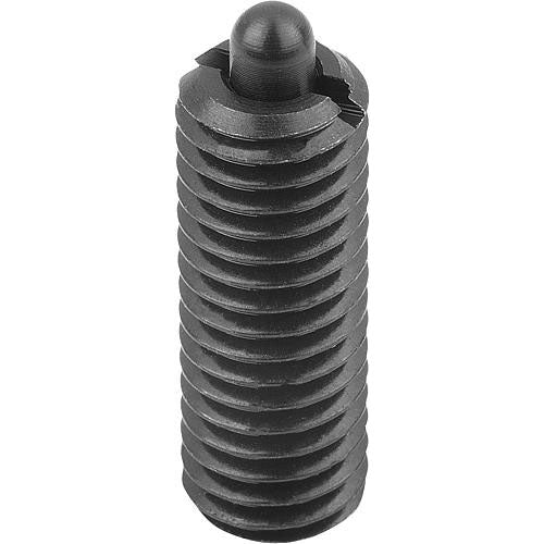 KIPP K0327.AJ SPRING PLUNGER STANDARD SPRING FORCE, WITH THREAD LOCK D=1/4-28 L=20, STEEL, COMP:PIN STEEL, PU=10 Online now