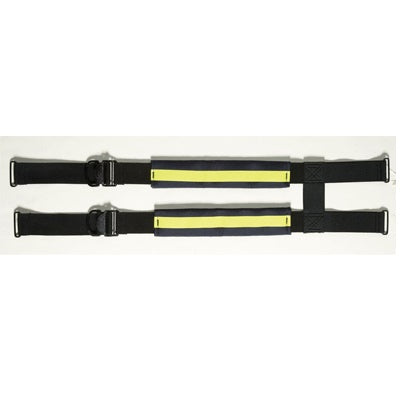 LION EZ H-Back, Quick Adjust, Non-Stretch Suspenders, Black w/ Yellow Trim (For use with Traditional and Super Turnout Pants) Sale