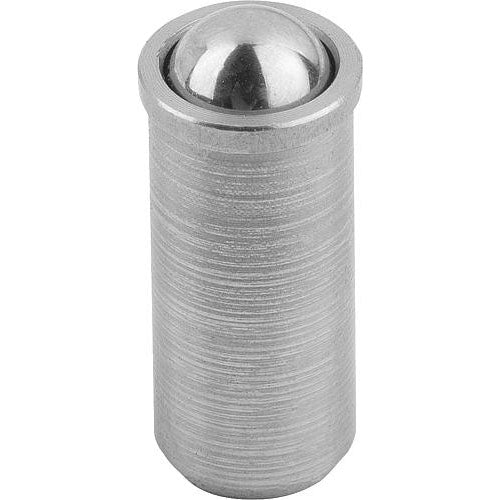 KIPP K0333.110 SPRING PLUNGER SPRING FORCE, SMOOTH VERSION, D=10 L=22, STAINLESS STEEL, LONG VERSION, COMP:STAINLESS STEEL, Fashion