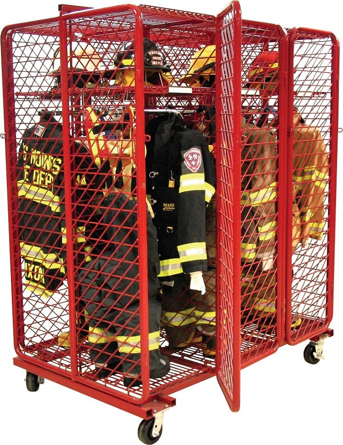 Mobile Red Rack-Double Sided 18″ Compartments Supply