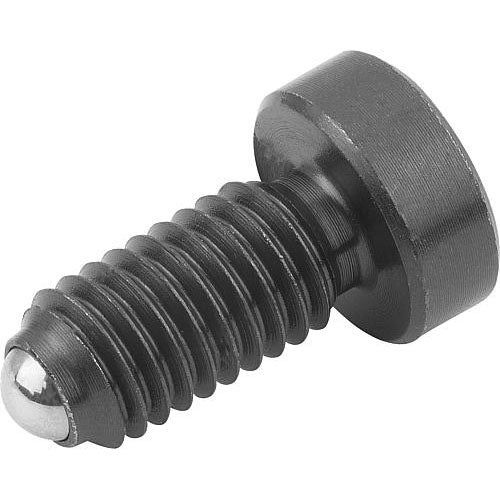 KIPP K0336.06 SPRING PLUNGER SPRING FORCE, WITH HEAD, D=M06 L=16, FREE-CUTTING STEEL, COMP:BALL STEEL, PU=10 Online Sale
