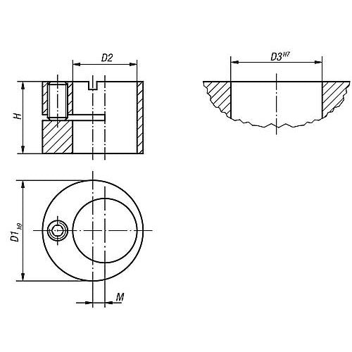 KIPP K0369.250CQ HOLDER ECCENTRIC D1=1, D2=5/8 STEEL Discount