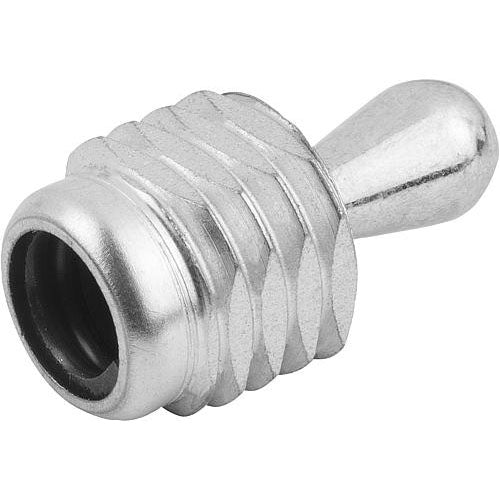 KIPP K0371.1300X43 LATERAL SPRING PLUNGER SPRING FORCE, WITH THREADED SLEEVE WITHOUT SEAL, D=M18X1,5 L=45, STEEL, COMP:STEEL Online Hot Sale
