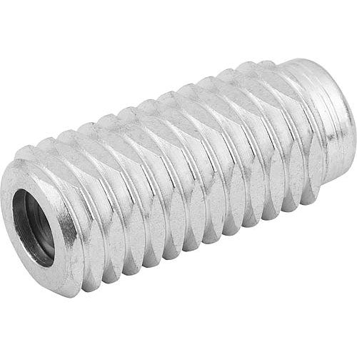 KIPP K0372.1150X20 LATERAL SPRING PLUNGER SPRING FORCE, WITH THREADED SLEEVE WITHOUT THRUST PIN, D=M12 L=19, FORM:A, STEEL, Hot on Sale
