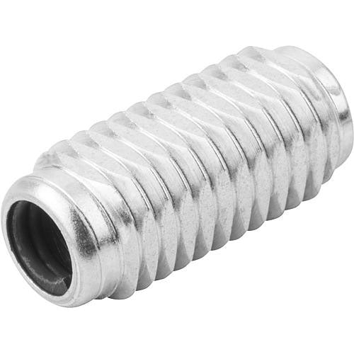 KIPP K0372.2100X27 LATERAL SPRING PLUNGER SPRING FORCE, WITH THREADED SLEEVE WITHOUT THRUST PIN, D=M12 L=26,5, FORM:B, STEEL, Fashion