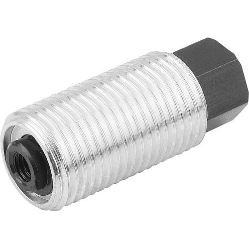 KIPP K0977.1120 SPRING PUSH-PULL PLUNGER SPRING FORCE, WITH ROTATION LOCK D=M20X1,5 L=34, FORM:I, STEEL, COMP:PIN STEEL Supply
